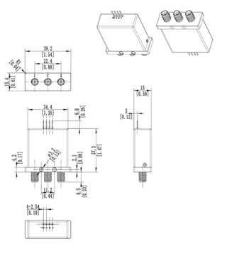 CS24T40, Коаксиальный переключатель, SPDT