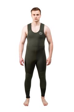 Гидрокостюм AquaTeam Hunter Jako 5 мм ультраспан/открытая пора оливковый