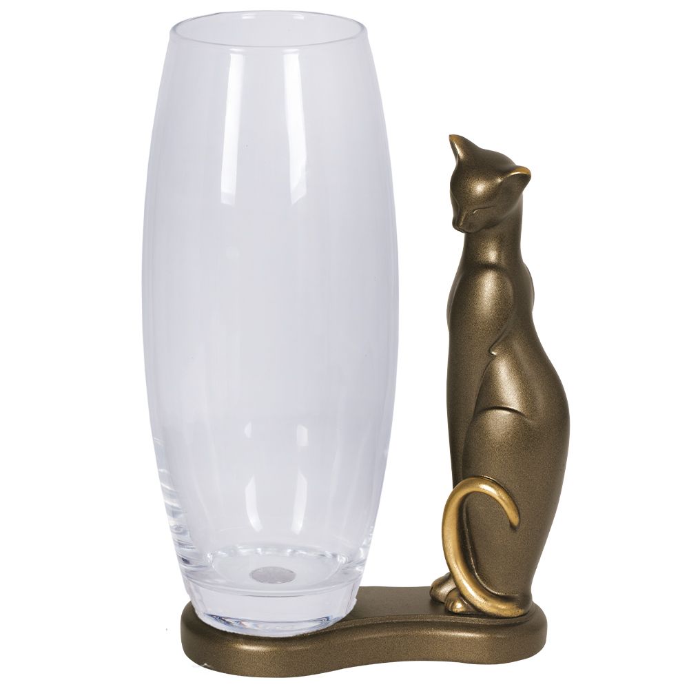 Ваза Кошка Шелби Бронза