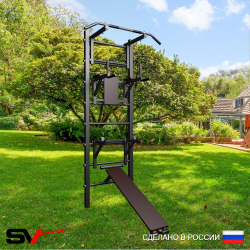 Уличная шведская стенка Sv Sport У407 (Турник/Брусья/Стойка/Скамья)