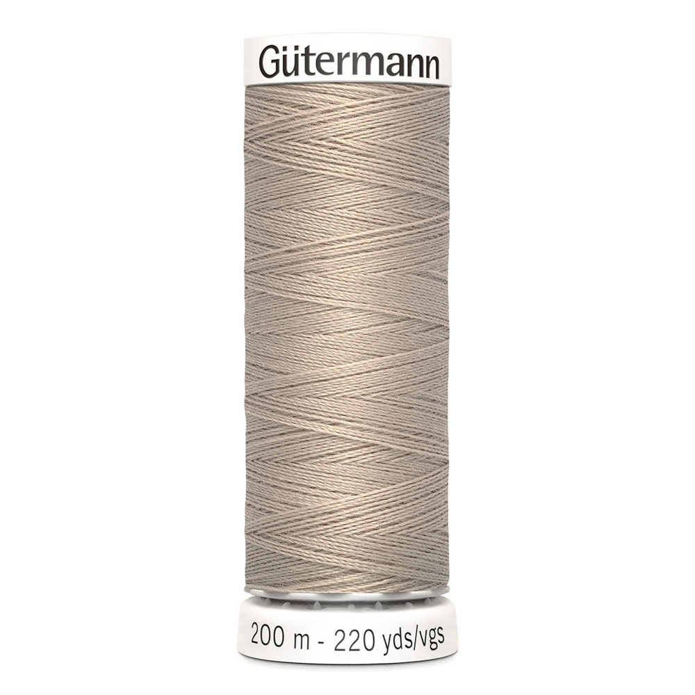 01 Нить Sew-All 100/200 м для всех материалов, 100% полиэстер Gutermann 748277 (131 св.бежево-зеленый)