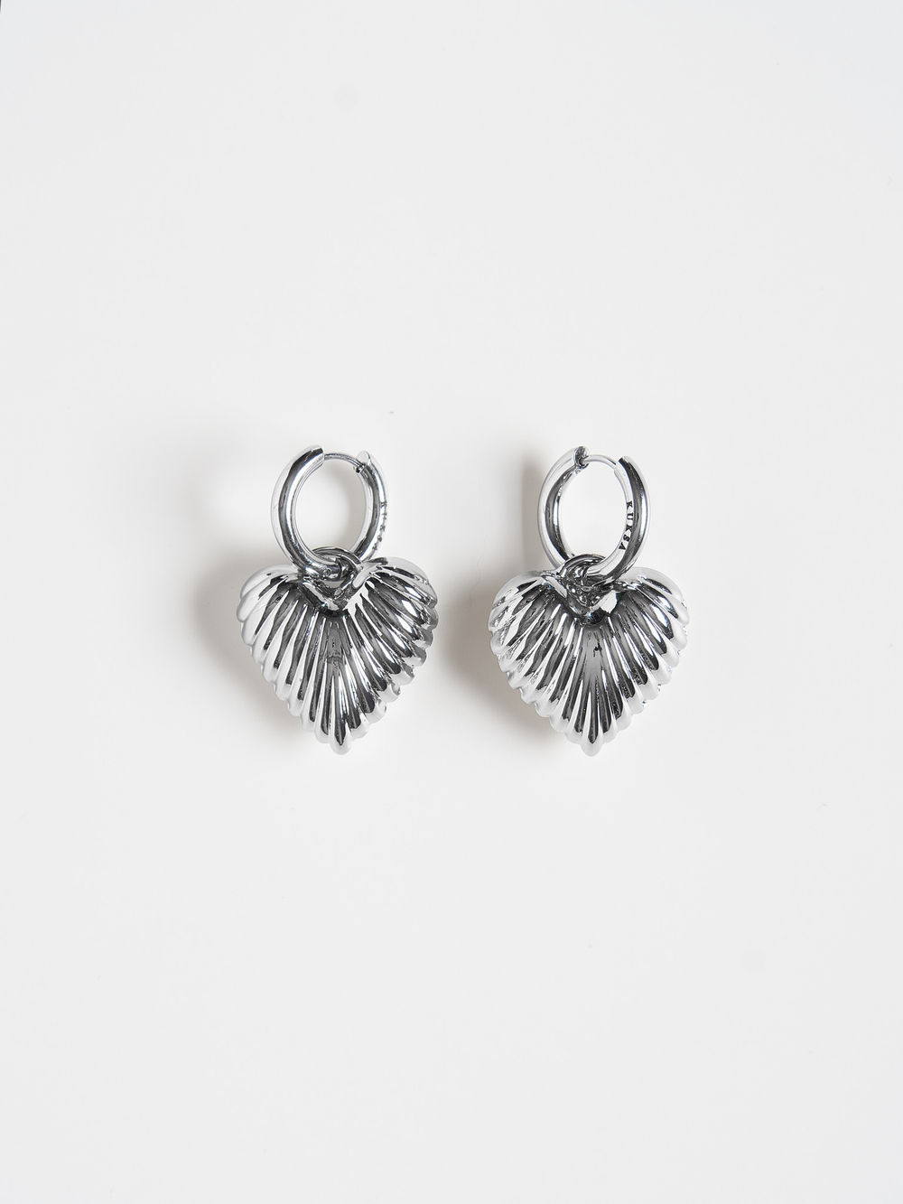 Cерьги "Ribbing Love" Silver