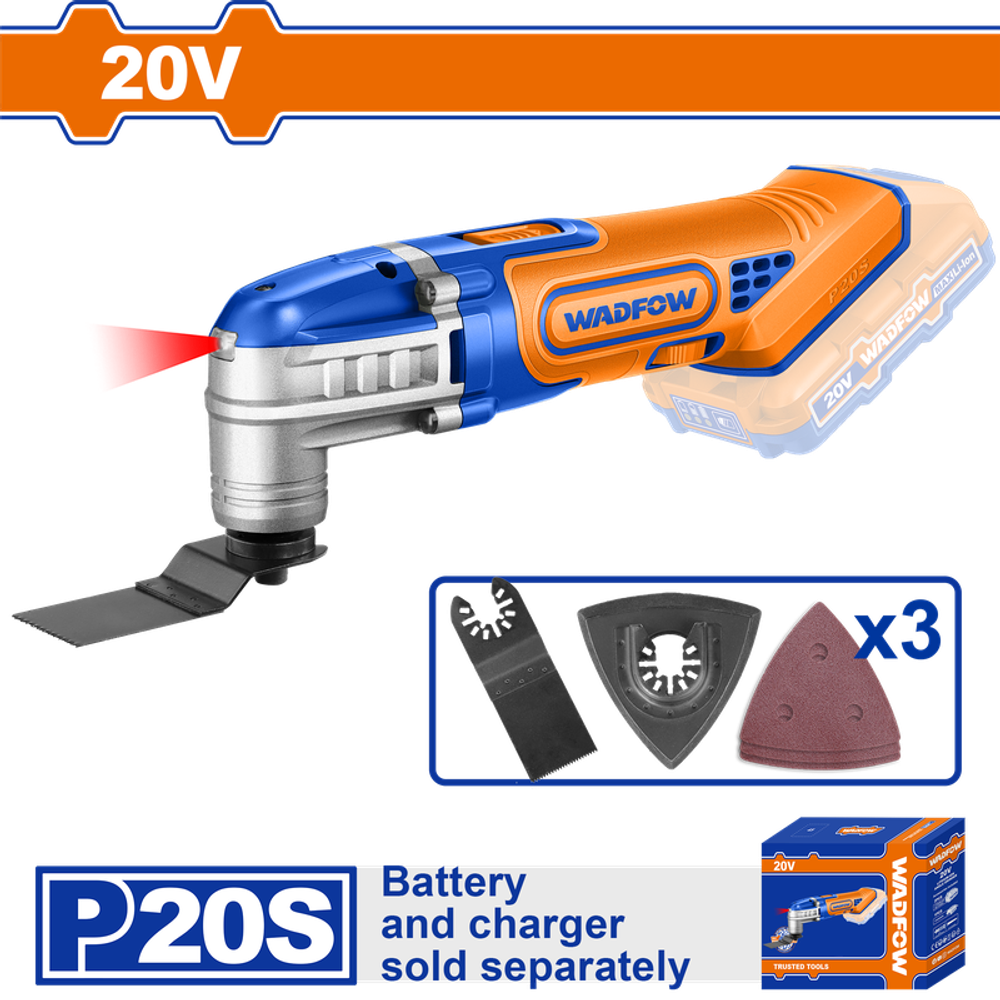 Реноватор аккумуляторный 20В (8) WADFOW WMUP5020