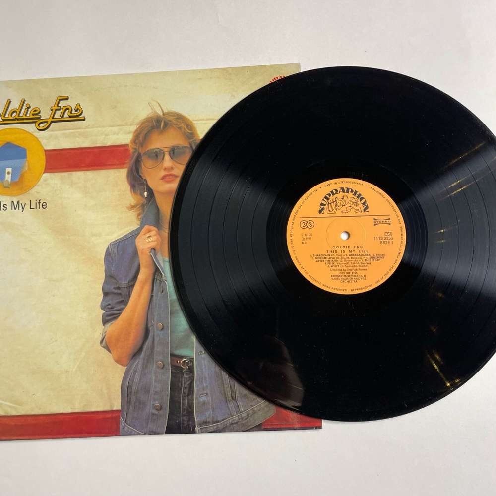 Винтажная виниловая пластинка LP Goldie Ens This Is My Life (Чехословакия 1983)