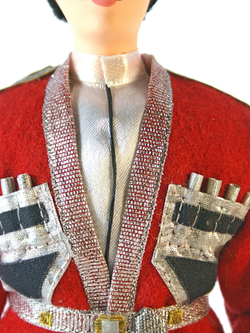 Кукла коллекционная Казак кубанский в красной черкеске