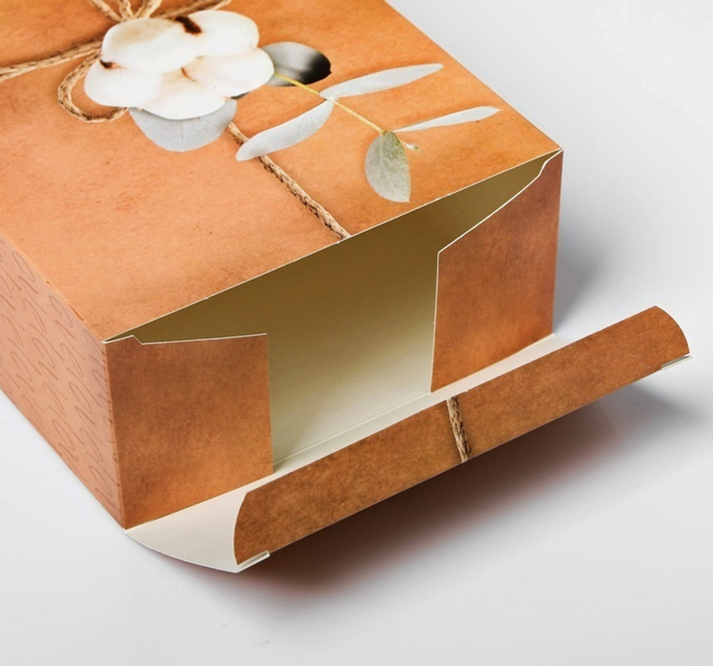 Коробка складная одиночная Прямоугольник «Для тебя», 16*23*7,5 см, 1 шт.