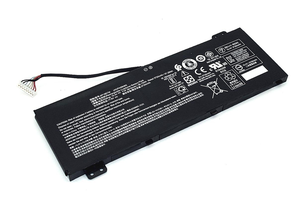 Аккумуляторная батарея для ноутбука Acer Nitro 7 AN715-51 (AP18E7M) 15.4V 3574mAh