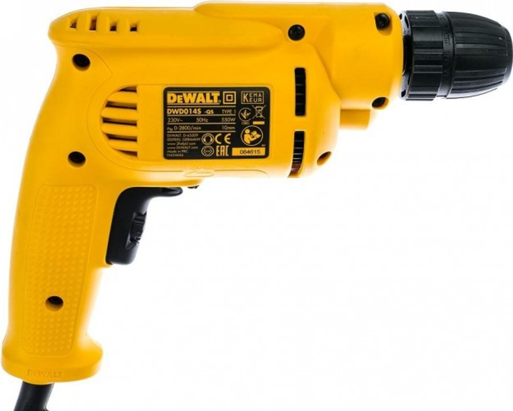 Дрель безударная сетевая DeWALT DWD 014 S односкоростная  DWD014S-QS