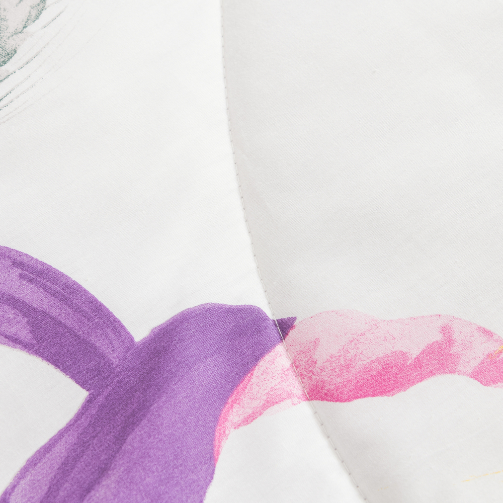 Комплект постельного белья Сатин с Одеялом 100% хлопок на резинке OBR111