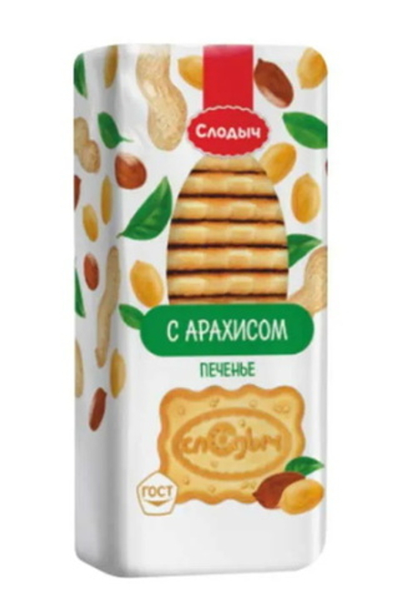 Печенье "Слодыч с арахисом" 390г. Слодыч