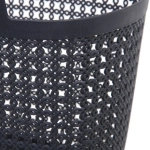 Корзинка хозяйственная «ФОЛЬК», цвет антроцитово-серый , 33*17.5*21см (лейбл)