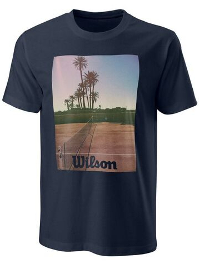 Футболка мужская теннисная Wilson Scenic Tech Tee M - outer space