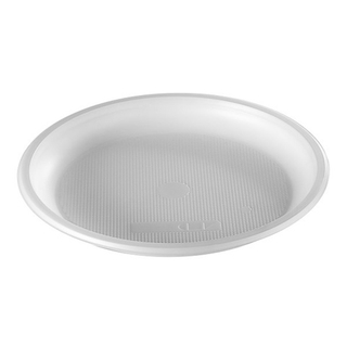 Тарелка Д=205мм ПС Белая 1/10шт