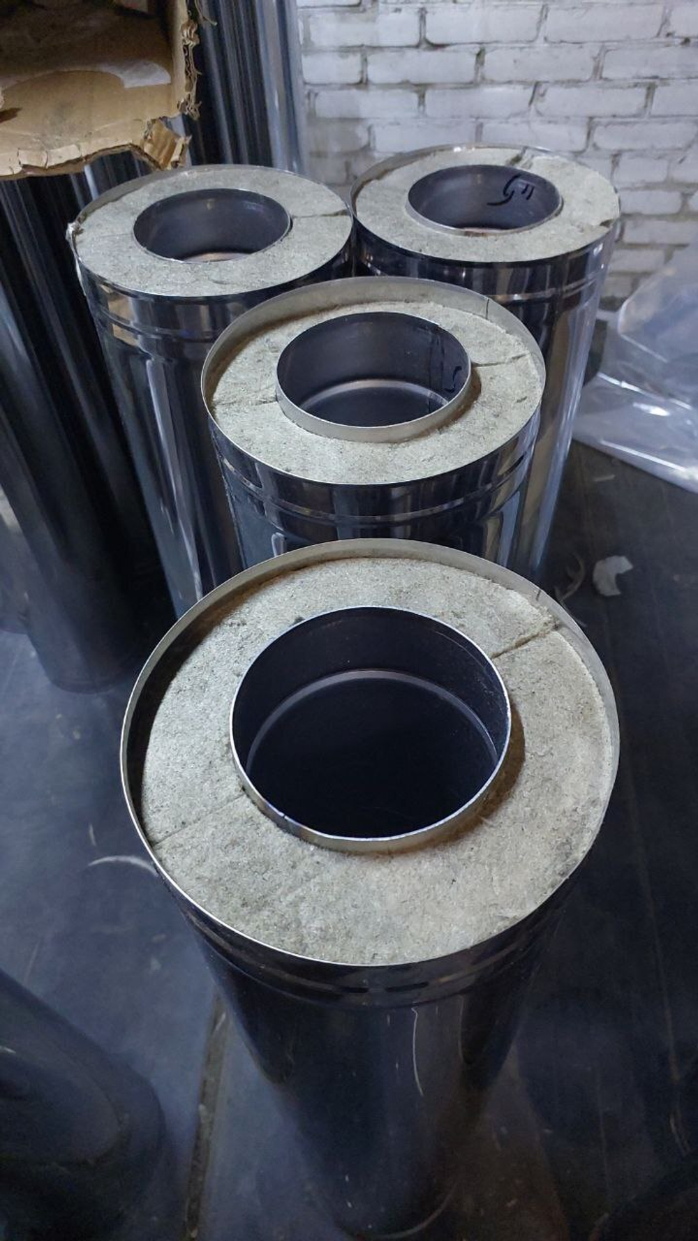 Комплект дымохода через крышу Суперсилика нерж 1 мм./0,5 - 250/350