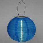 Светильник дачный на солн. батарее «Фонарик» 20 см, 1 лампа LED, с подвесом, Голубой