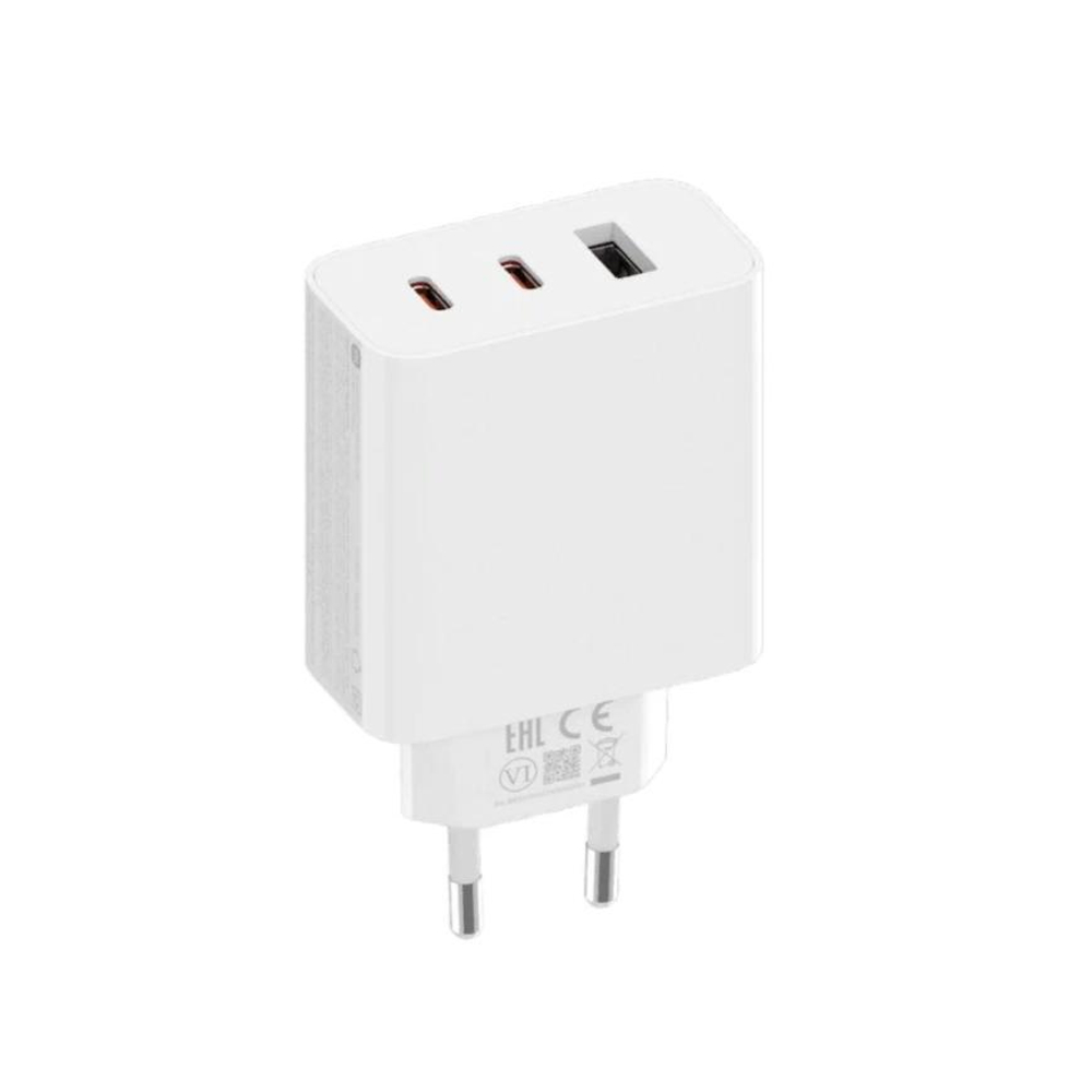 Сетевое зарядное устройство Xiaomi Charger 2C1A мощностью 67 Вт (2 USB-C, USB-A) (GaN) и кабель USB-C (1,5 м) (версия Global)