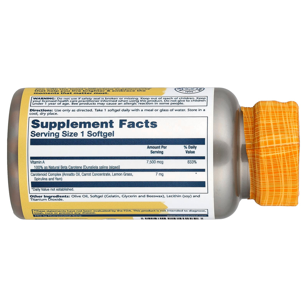 Solaray, Food Carotene™, 50 капсул