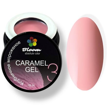Bloom Caramel Gel 03 - Гель жидкий для наращивания Клубничное мороженое, 15 мл