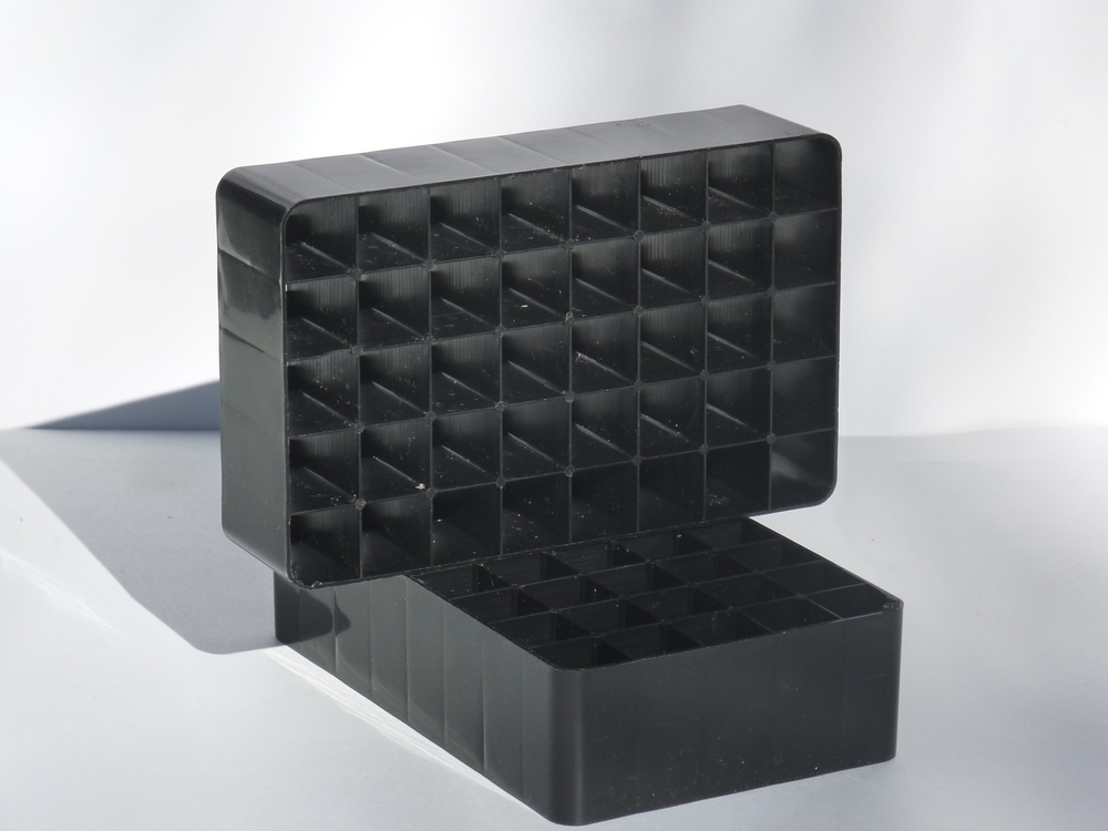 Набор подставок для 80 маркеров для скетчинга(фломастеров) / подставка (органайзер) для маркеров для скетчинга и рисования / Для хранения маркеров / Подставка под скетч маркеры / Rainbow_Laboratory, 2 шт. по (40 отверстий, 138х87х35 мм), в сборе, черный