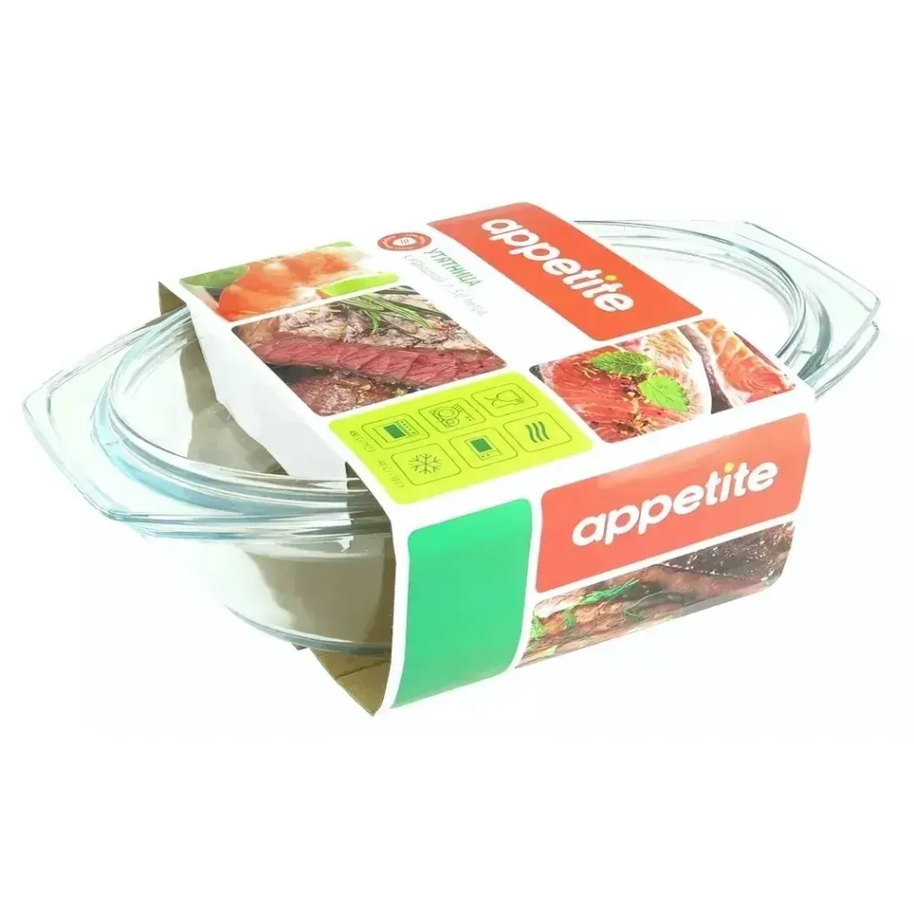 Утятница стекл 3,0л ТМ Appetite