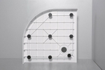 Душевой поддон из стеклокомпозита Cezares Tray SMC 80x80 TRAY-SMC-R-80-550-150-W Белый