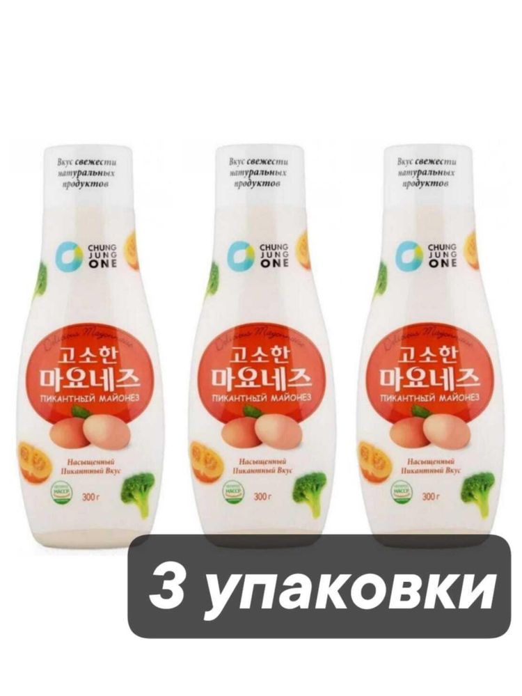Майонез Daesang Mayonnaise Пикантный 300 г, 3 шт