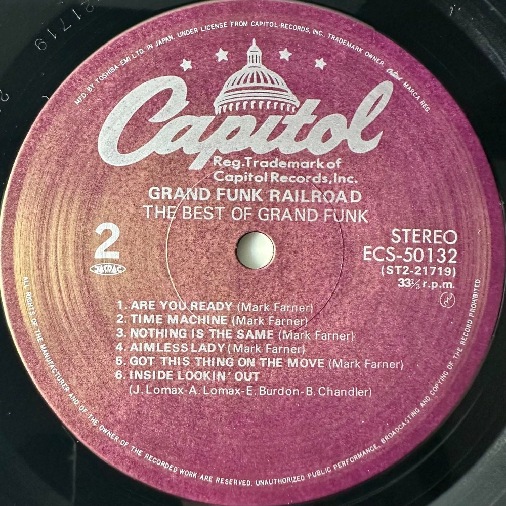 Grand Funk ‎– The Best Of Grand Funk (Япония 1983г.)