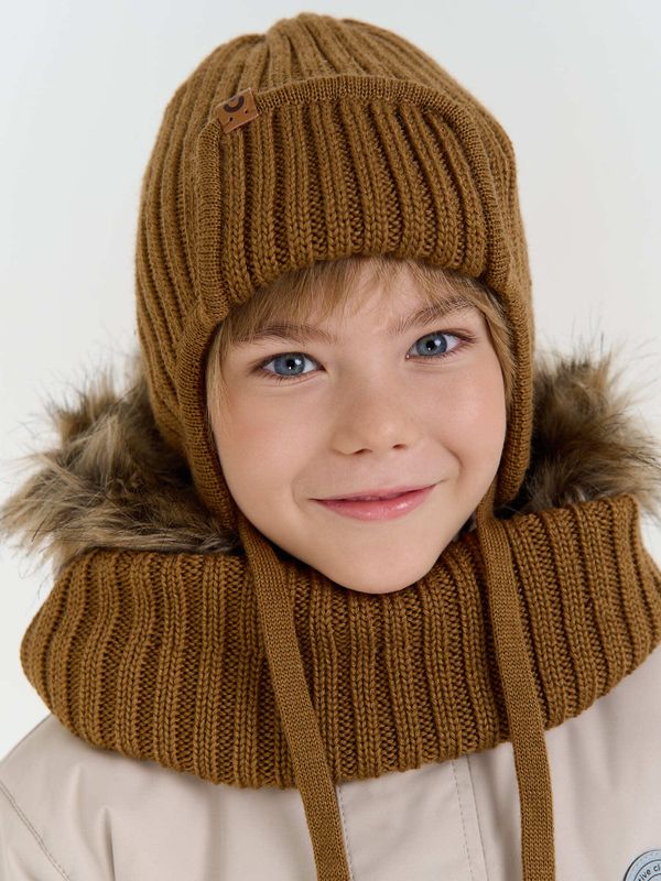 Шапка ушанка зимняя из смесовой шерсти 