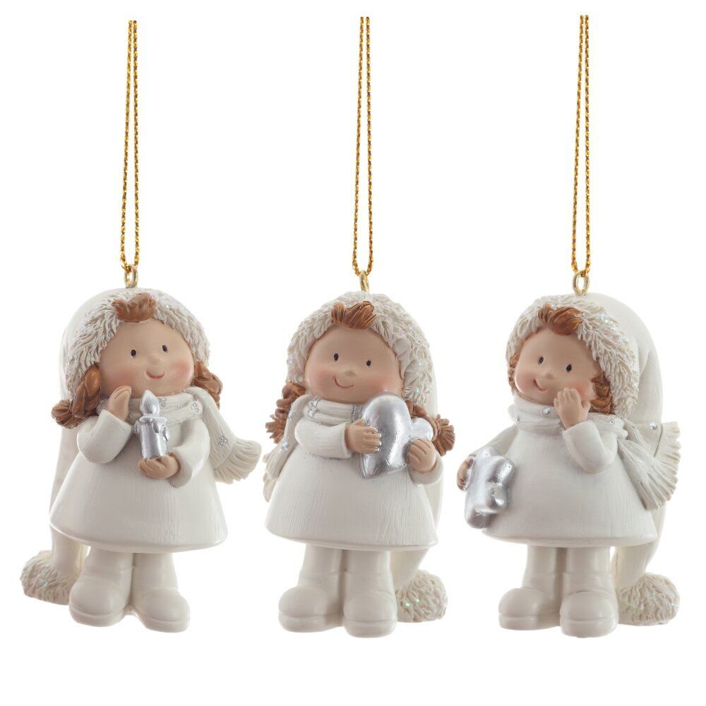 GAEM Фигурка декоративная подвесная "Девочка", L4 W3,5 H6,5 см, 3в.