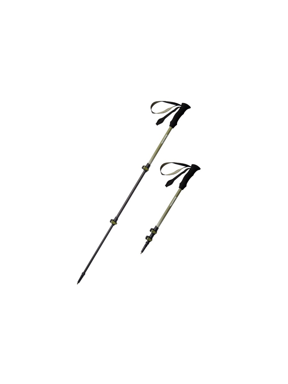 Палка треккинговая Naturehike CNK2300DS010 Carbon Fiber Hoar Trek EXT1 57-120см светло-зеленый