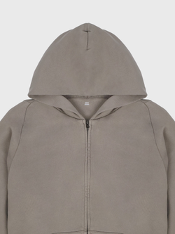 Худи на молнии Yeezy x Gap H14 Unreleased Light Grey