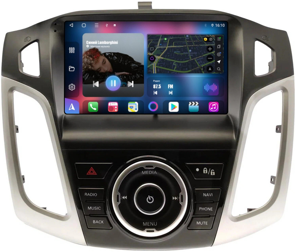 Магнитола для Ford Focus 3 2011-2019 - FarCar BM150/501M на Android 13, QLED, TS10, 4Гб+32Гб, CarPlay, 4G SIM-слот