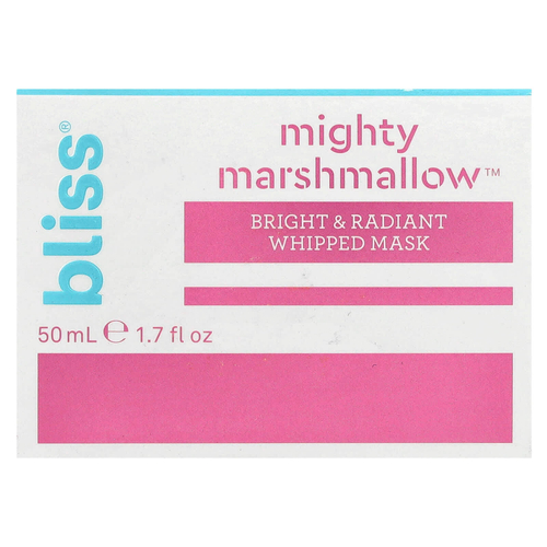 Bliss, Взбитая маска Mighty Marshmallow ™ для яркости и сияния кожи, 50 мл (1,7 жидк. Унции)