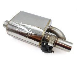 Глушитель управляемый КОМПЛЕКТ + электрон. нерж 201 вход ф63 выход ф63