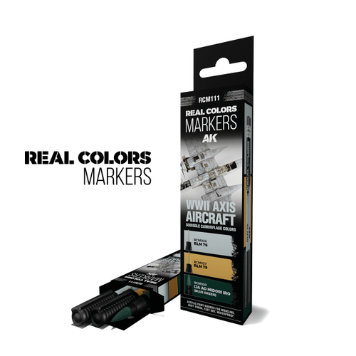 Набор Акриловых маркеров Real Colors Markers set - WWII Axis Aircraft Squiggle