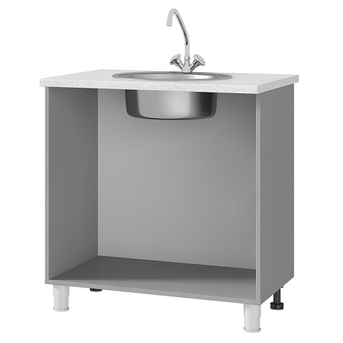 8М1 Корпус БЕЛЫЙ шкаф-стол под мойку 800*820*600 БТС