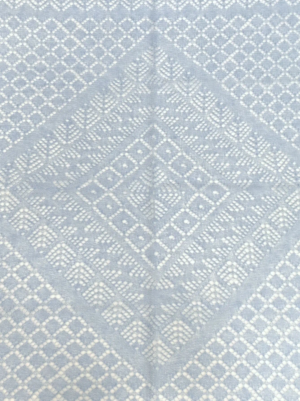 Оренбургский пуховый платок-паутинка А120-04 голубой