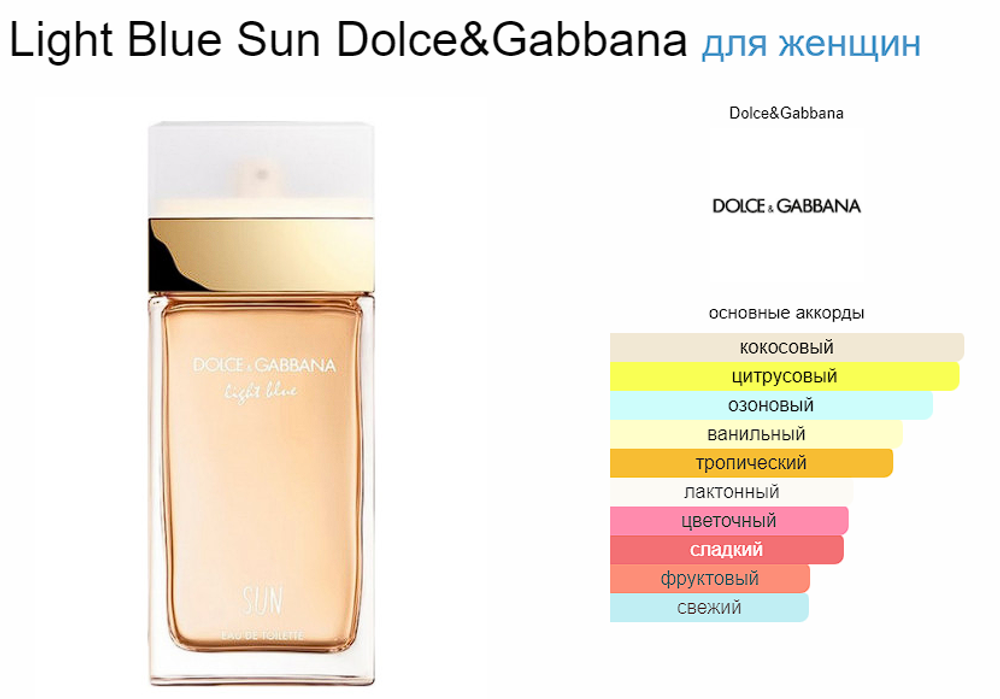 Dolce&Gabbana Light Blue Sun