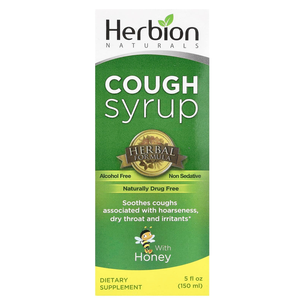 Herbion Naturals, Сироп от кашля с медом, без спирта, 150 мл (5 жидк. унц.)