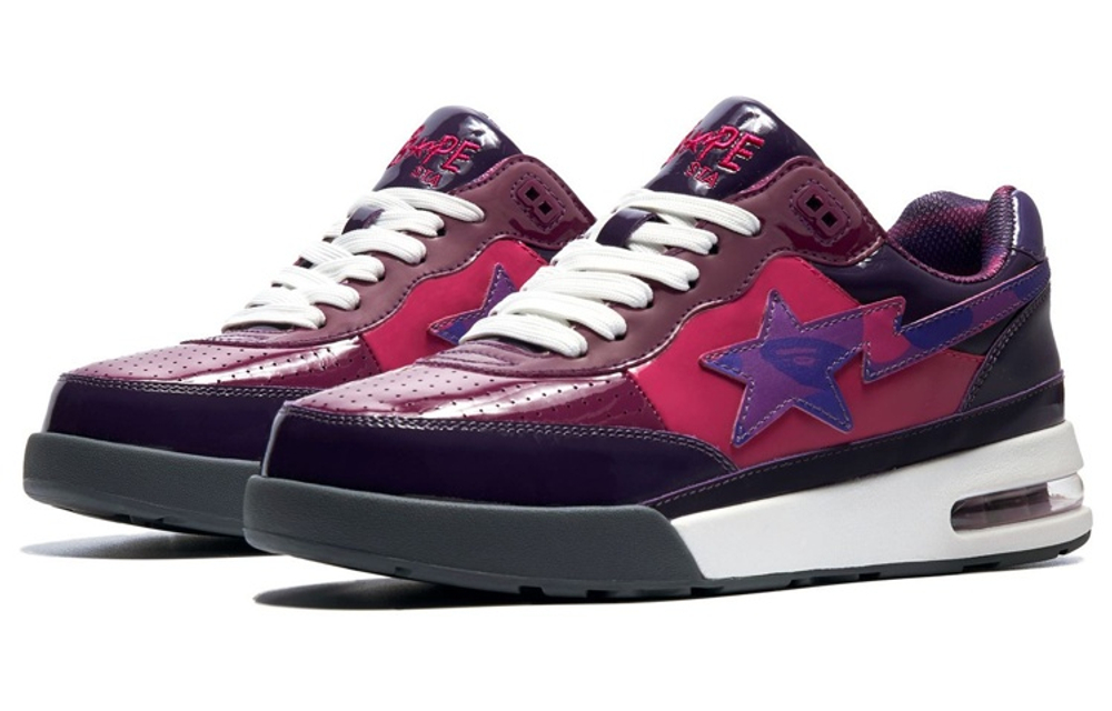 Bape A Bathing Ape Bape Road Sta Patent Leather Purple 2022