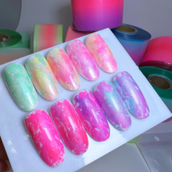 Zoo nail Фольга переводная Неон