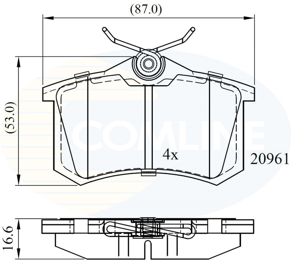 COMLINE - CBP0797-CML - Brake Pad Set, disc brake