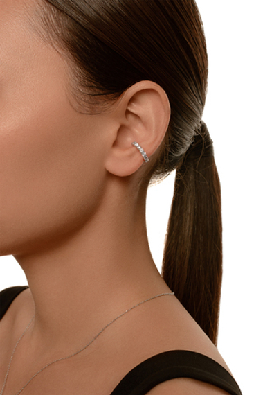 Кафф из серебра с фианитами