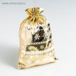 Мешочек подарочный парча «Волшебство нового года», 16 × 24 см