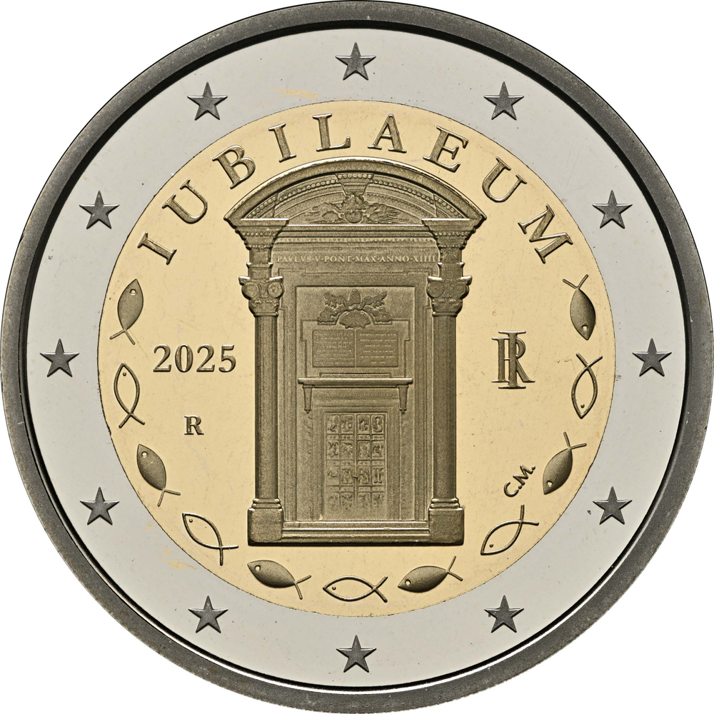 ИТАЛИЯ, 2025, 2 ЕВРО [PROOF] [БИМЕТАЛЛ]