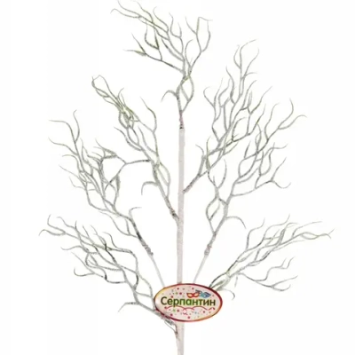 Ветка хвойная «Зимняя свежесть» 67 см, Белый