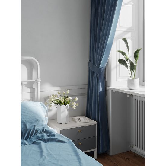 Тумба прикроватная saga, hordur, 55х40х50 см, белая