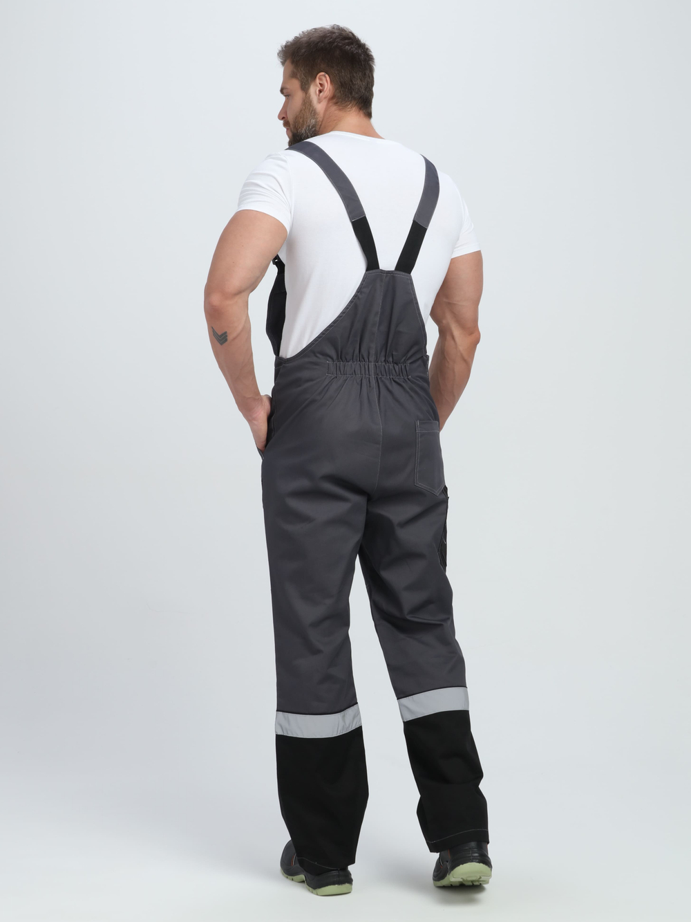 Костюм Вивантек-2 СОП У. (тк.Смесовая,240) п/к, т.серый/черный/св.серый