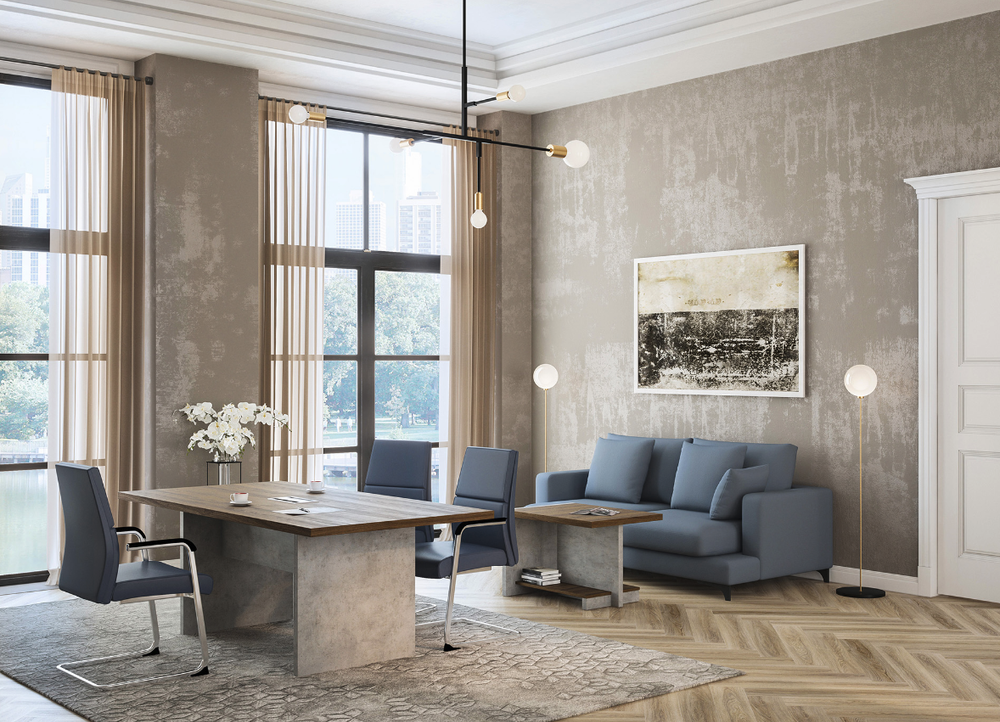 Тумба под оргтехнику с ящиками Wood&Stone