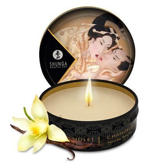 Массажная свеча Vanilla Fetish с ароматом ванили - 30 мл.